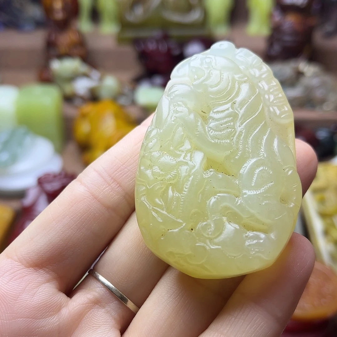 白玉菩提吊坠171。。
