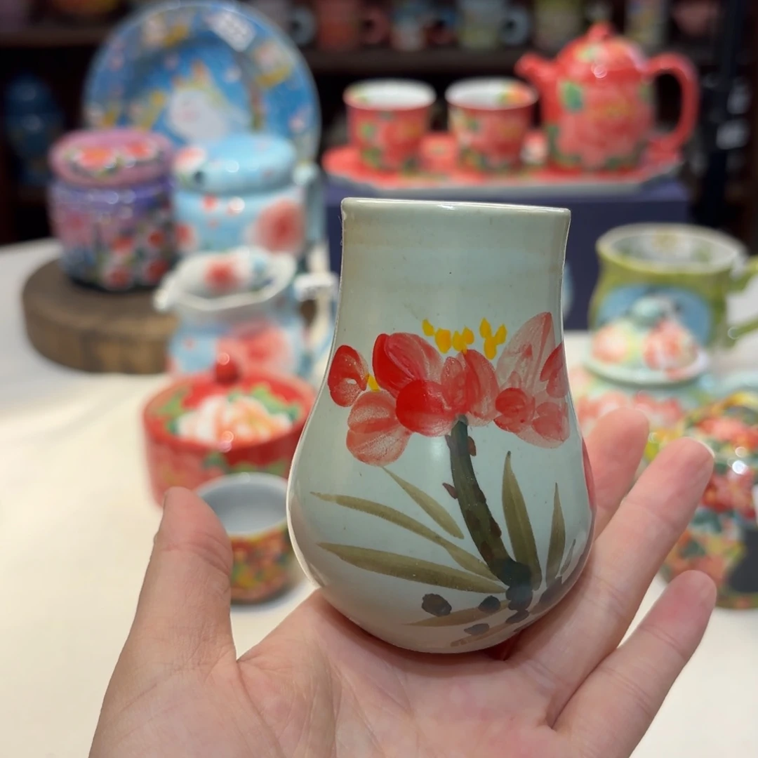 景德镇手绘高温釉下彩陶瓷茶具