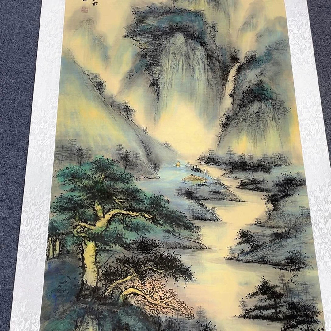 国画作品小姐姐放漏…