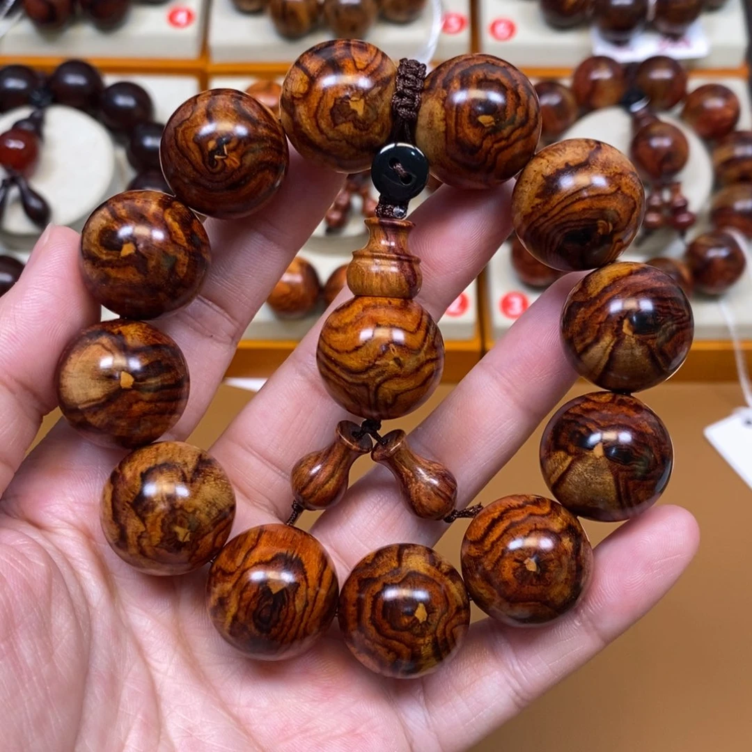 黄花梨/降香黄檀手串/手链花开富贵