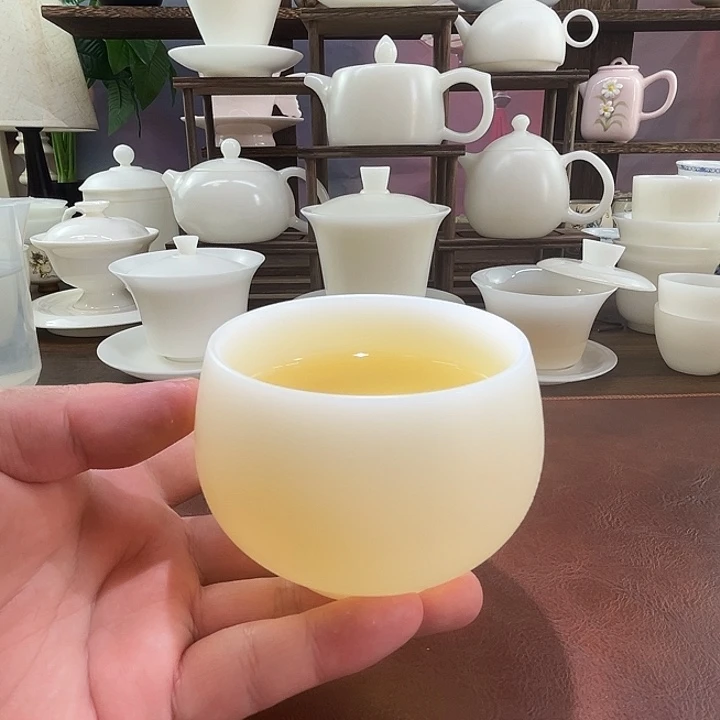 安全装：隐唐窑/璞玉素烧170ml罗汉主人杯