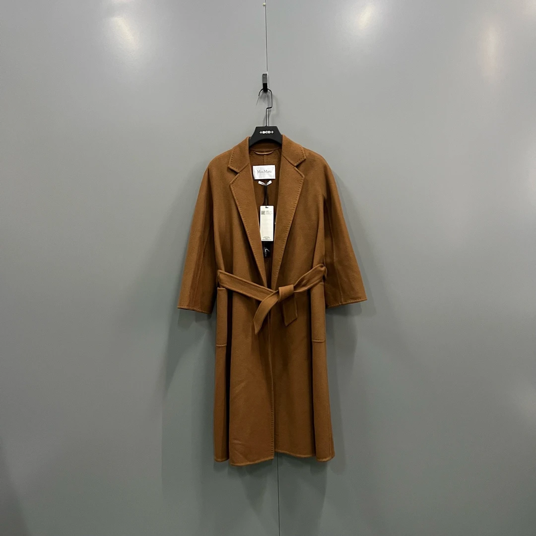 99新 MaxMara zt3 Labbro系列 棕色长款大衣 36码/103179