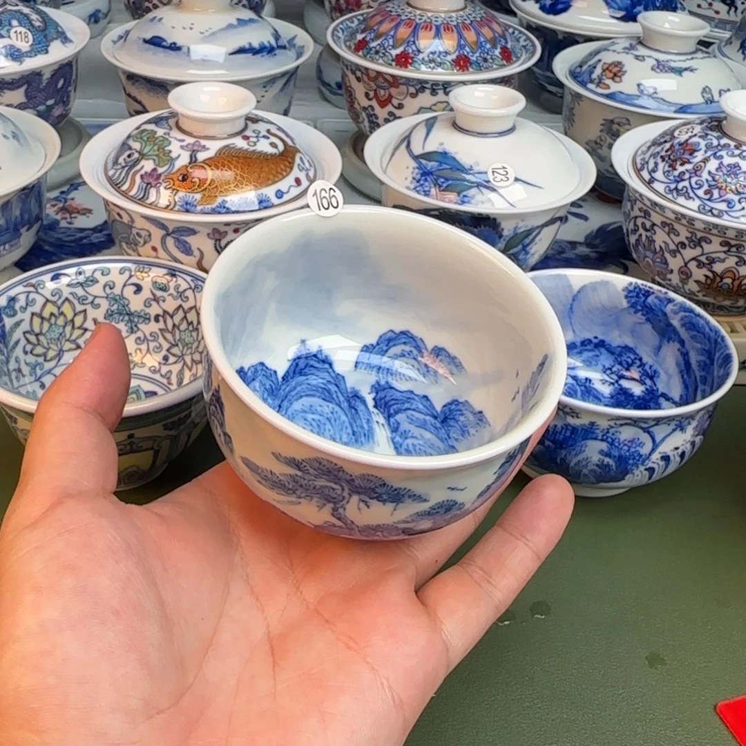 彦祖纯手工手绘茶具166