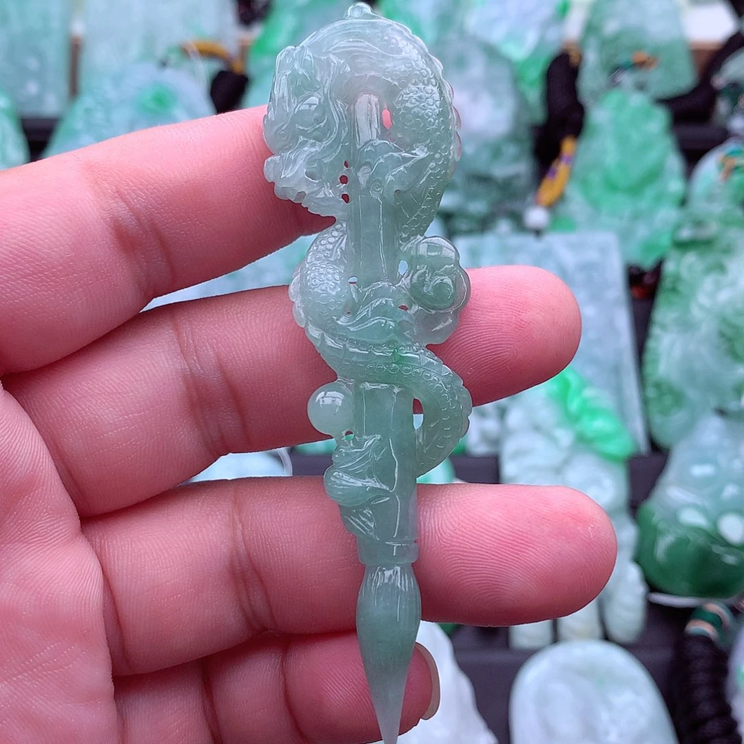 翡翠未镶嵌吊坠(不含链)