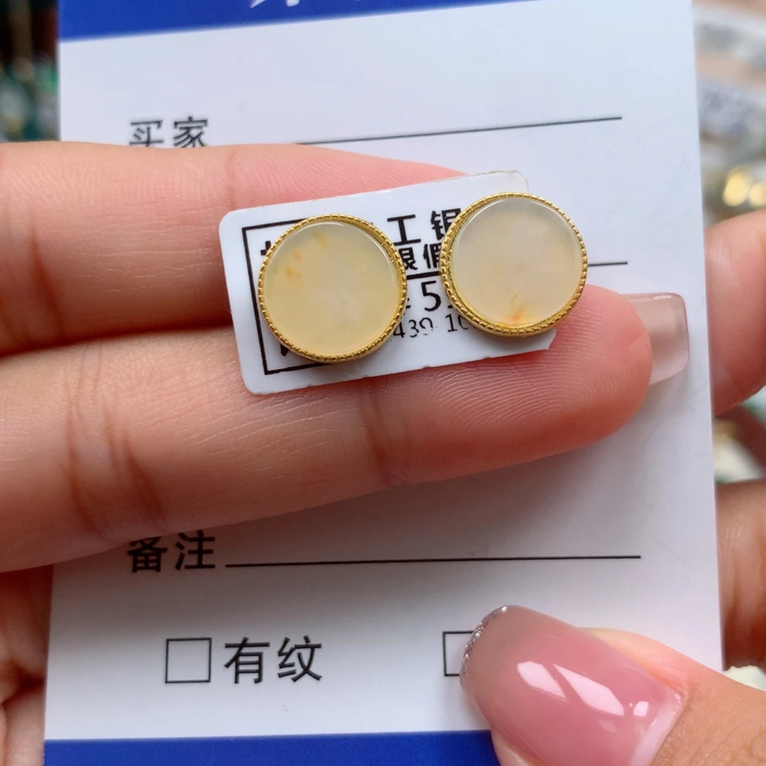 颈饰银S925镶嵌翡翠