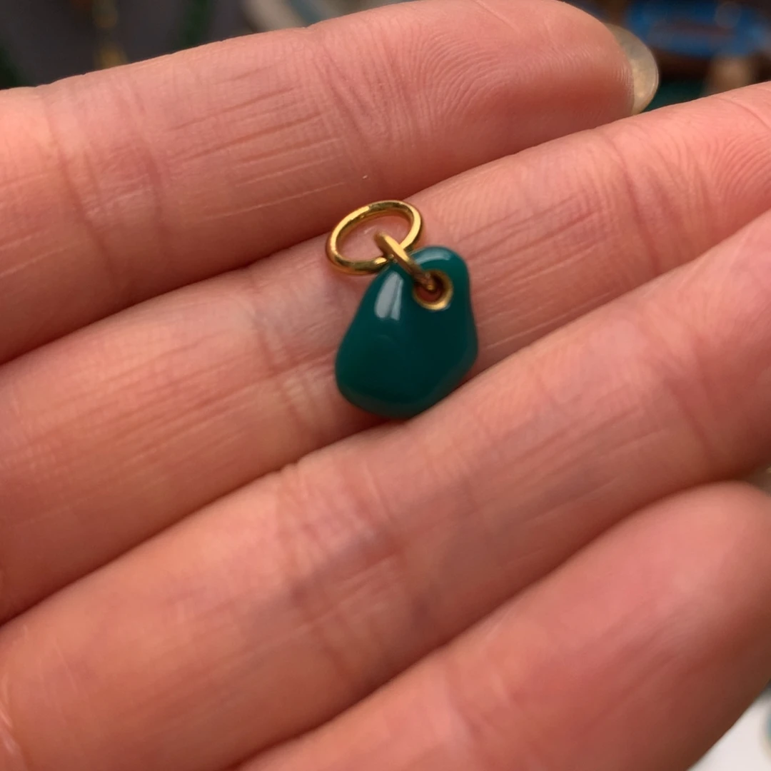 绿松石18K金镶嵌配饰