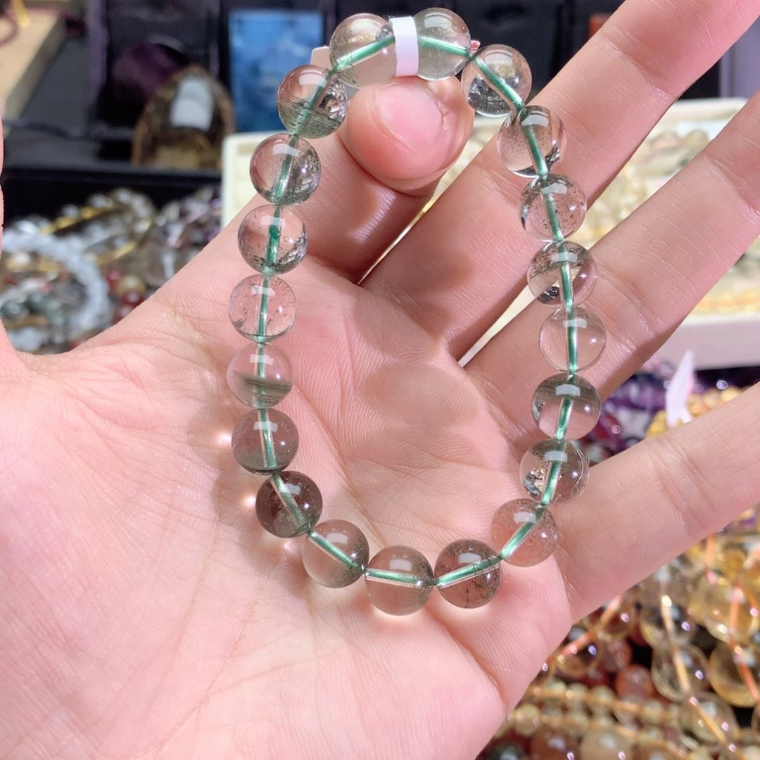 不***错水晶手链未镶嵌绿幽灵手链10+