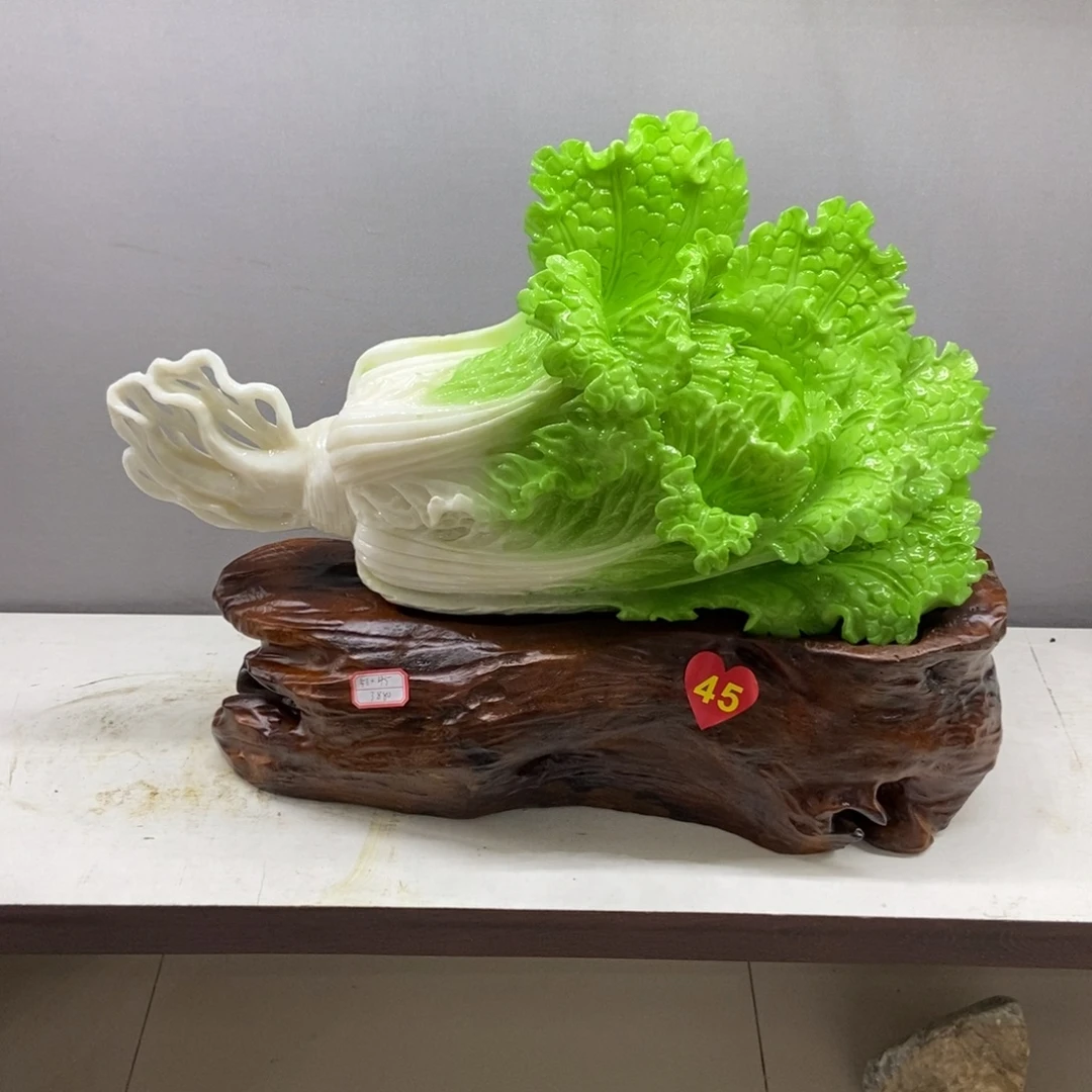 @***伞玉白菜摆件家居摆件