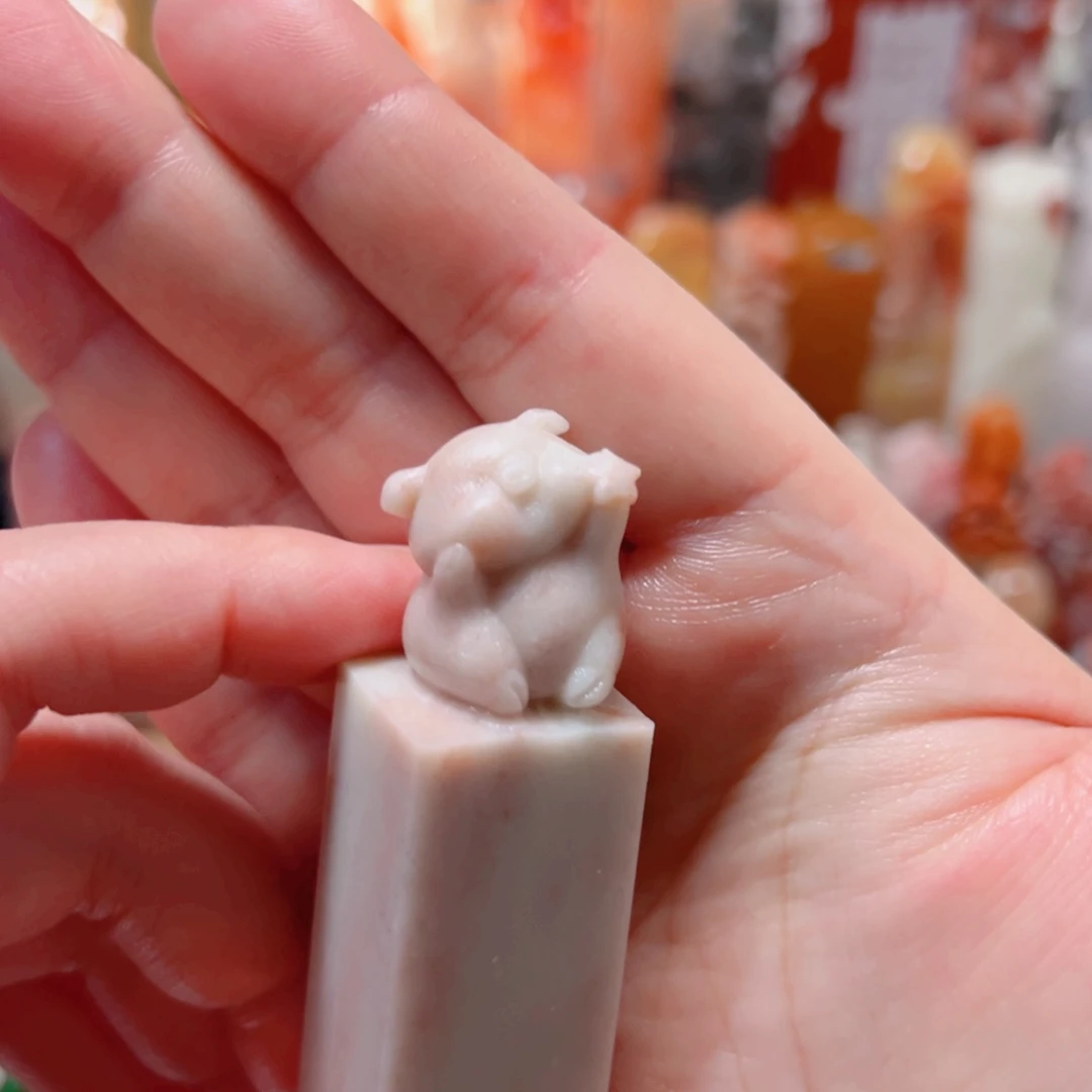 器皿大糖手工篆刻包手工刻字2厘米小猪