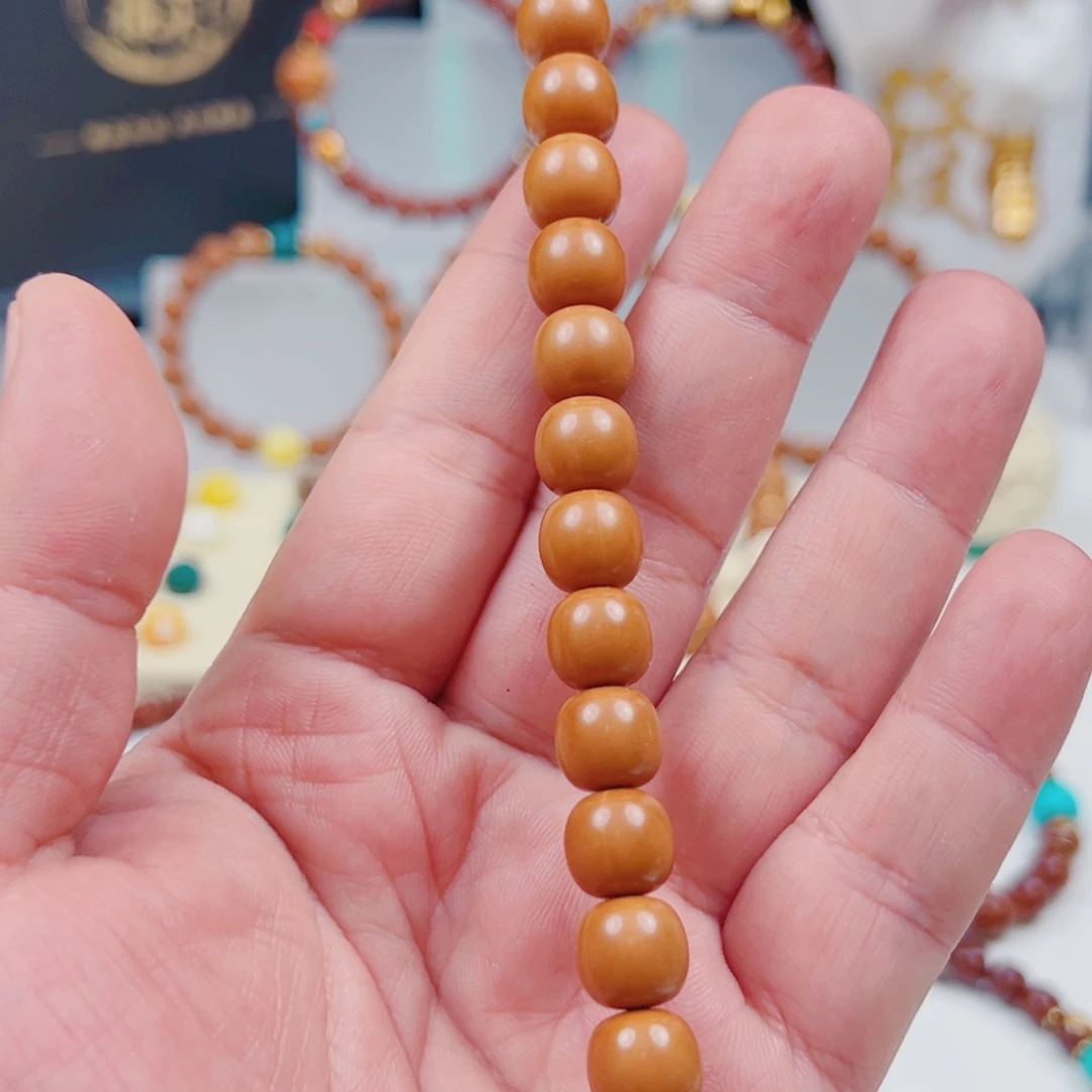 猴头核桃手串戴*厉全品精工老型10.5大满贯六牙象神原矿配饰