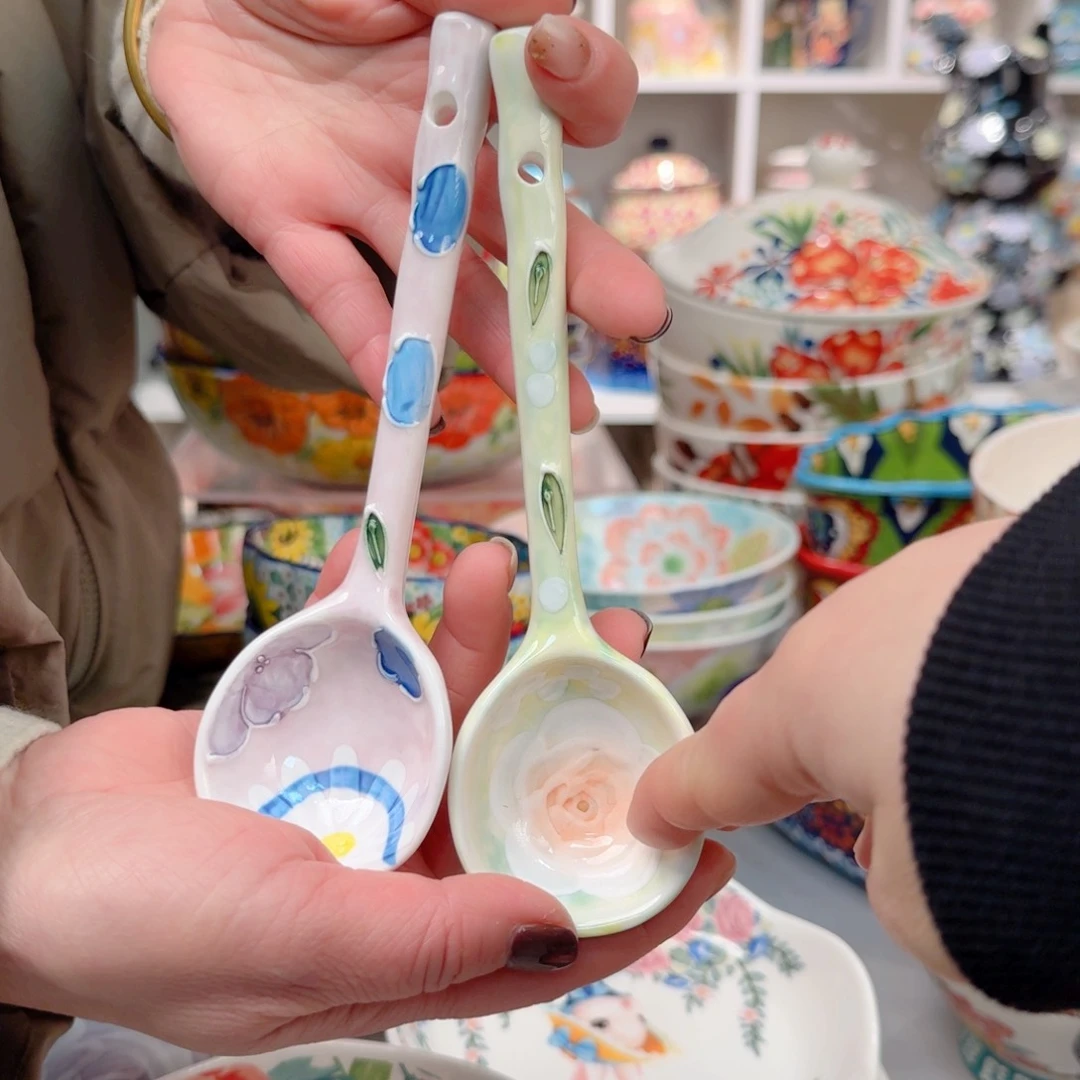 瓷濑户烧饭勺2只看图