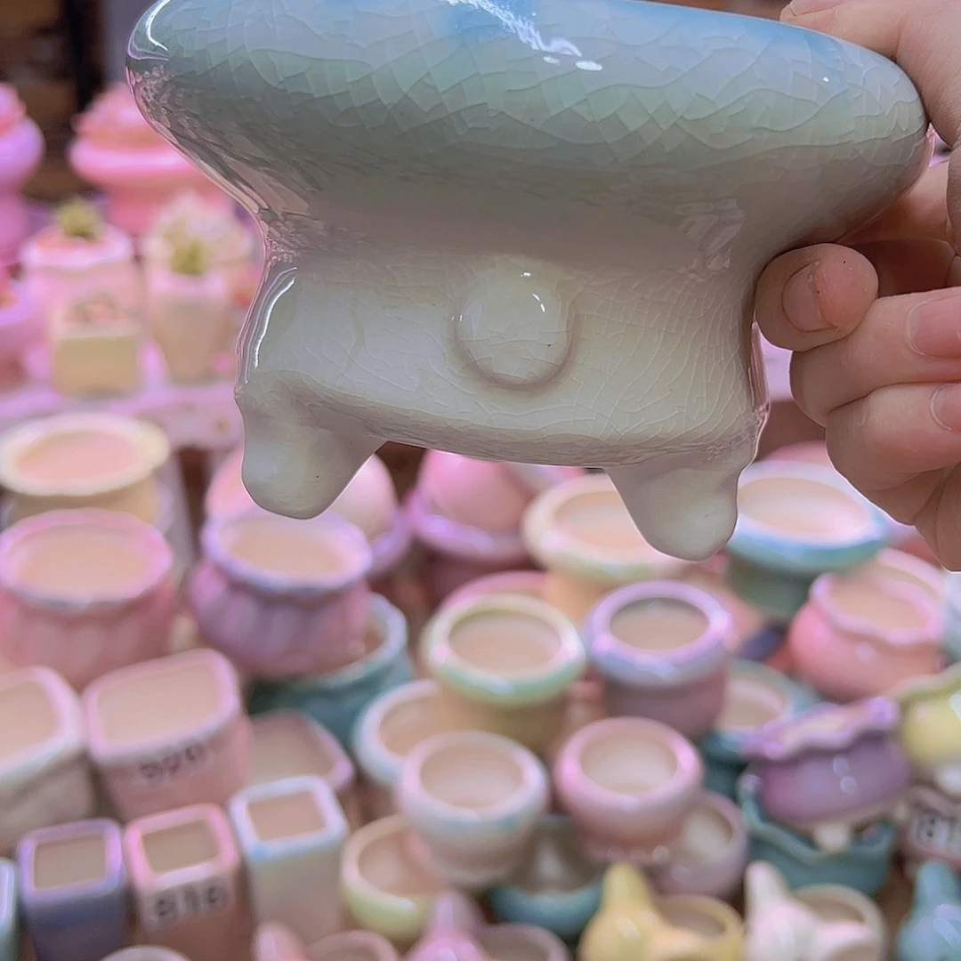 陶瓷花盆当场满12包邮