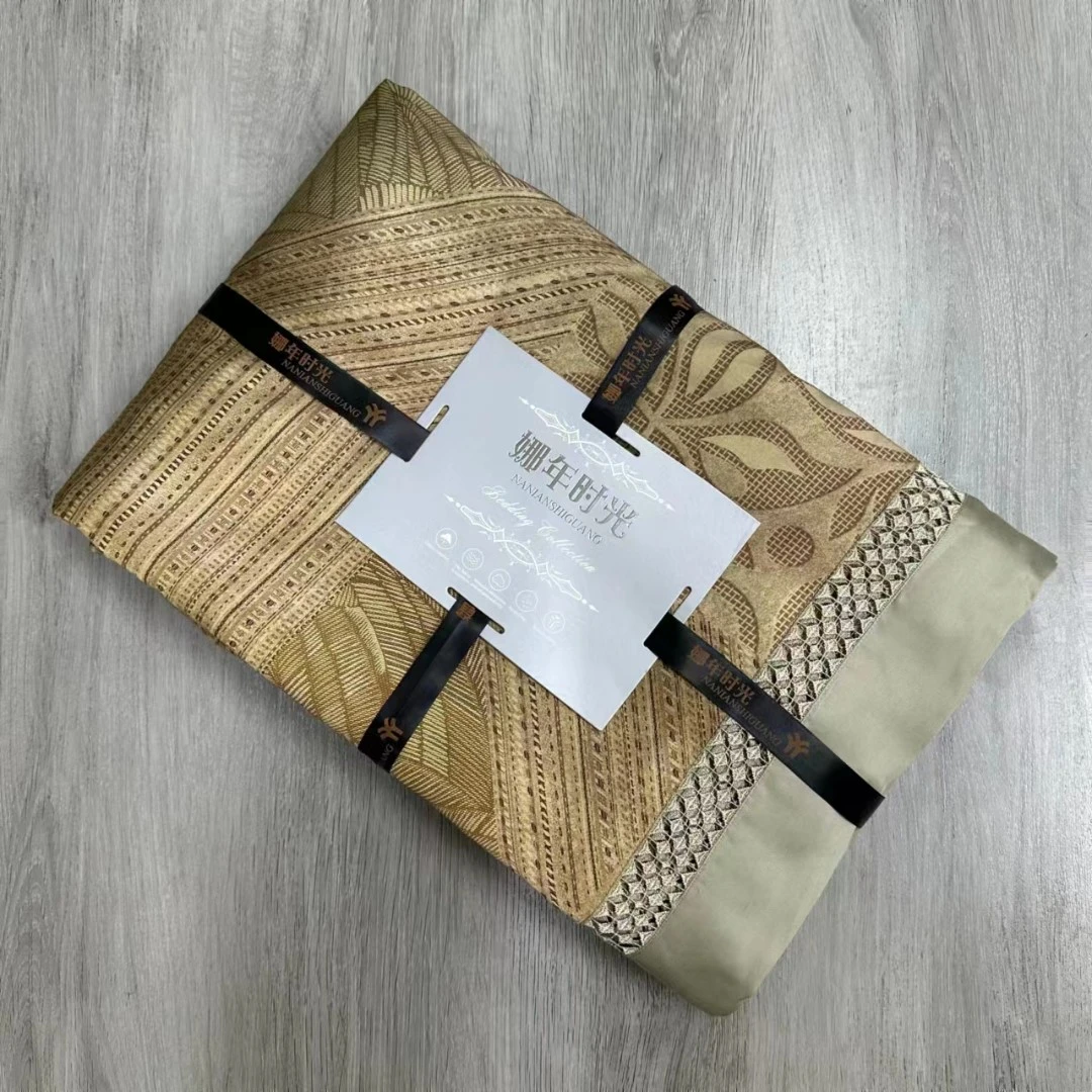 【依佑】高端黄-南沙全棉镂空四件套（8073黄）