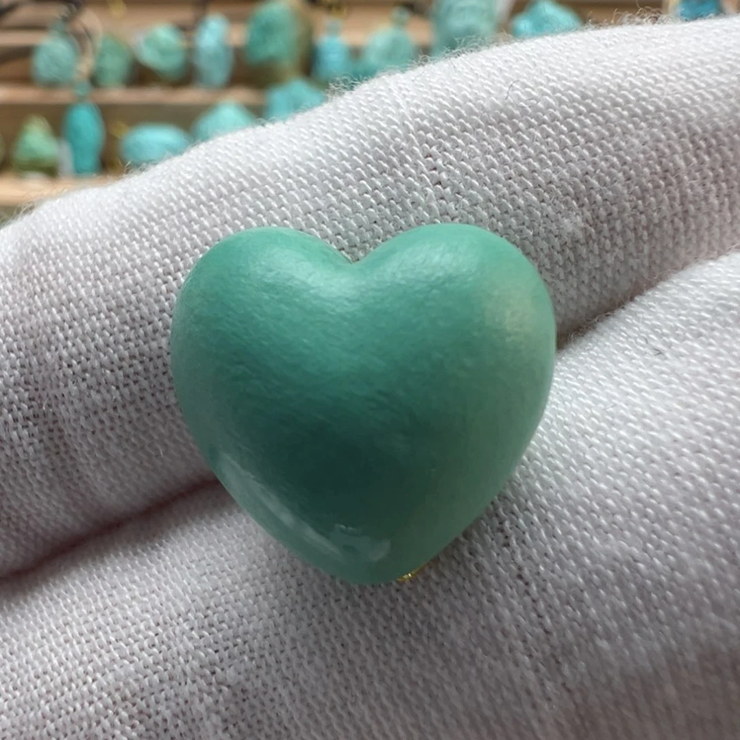 绿松石未镶嵌配饰15.3*12.9