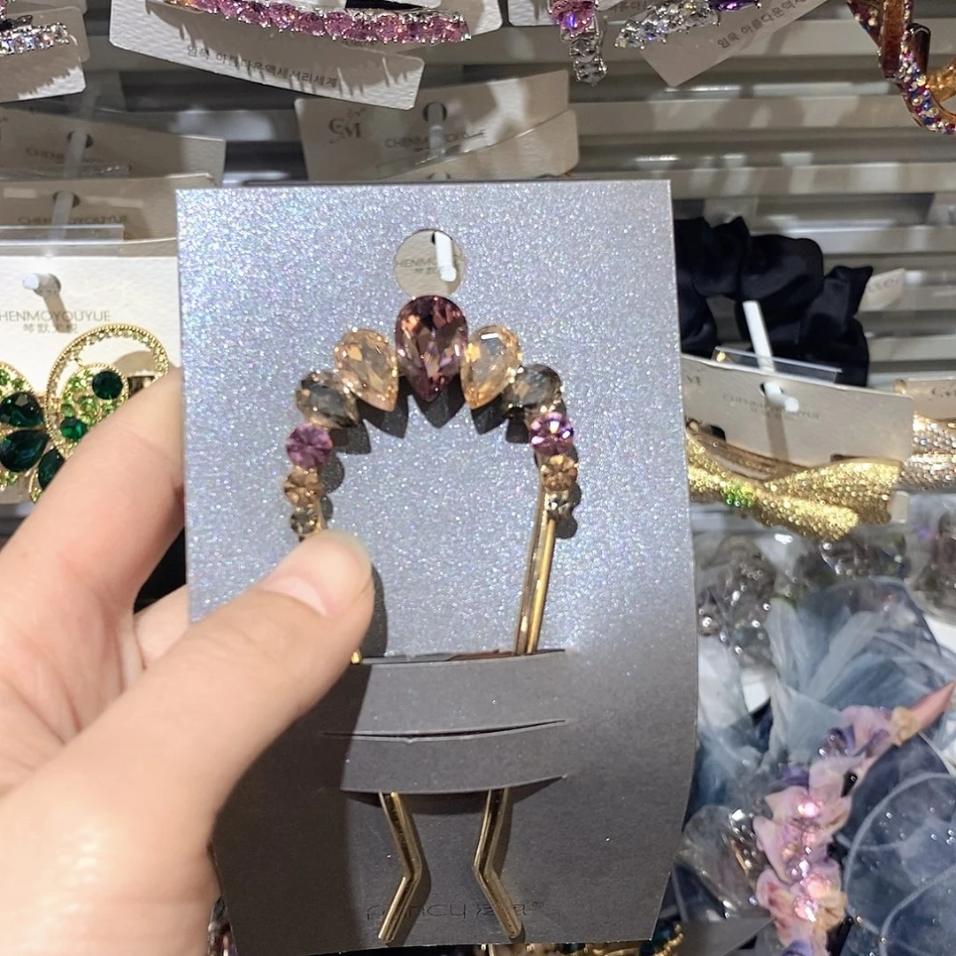 仿水晶合金U簪头饰