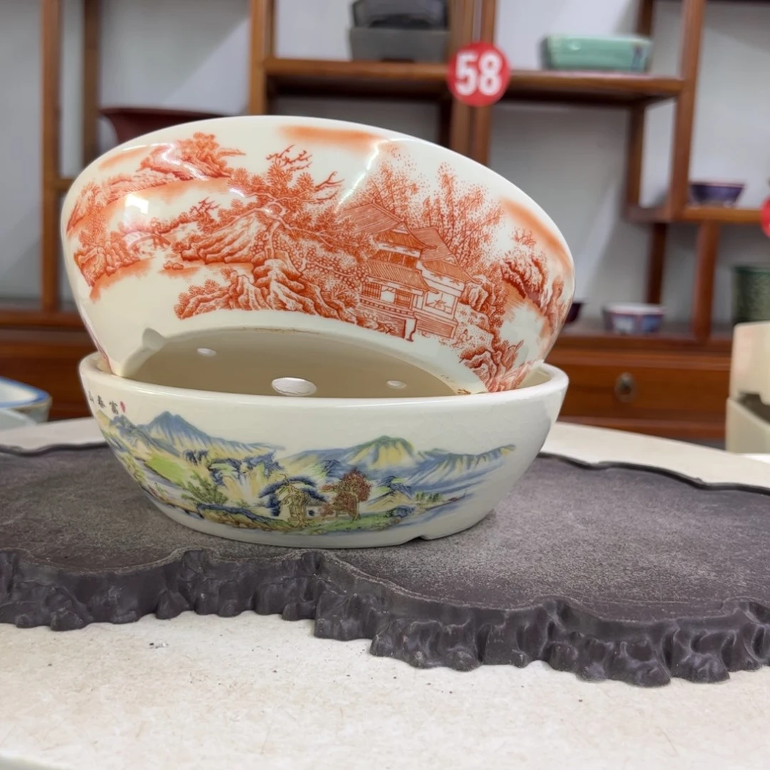 紫砂花盆瑕疵5-16-2。。。。