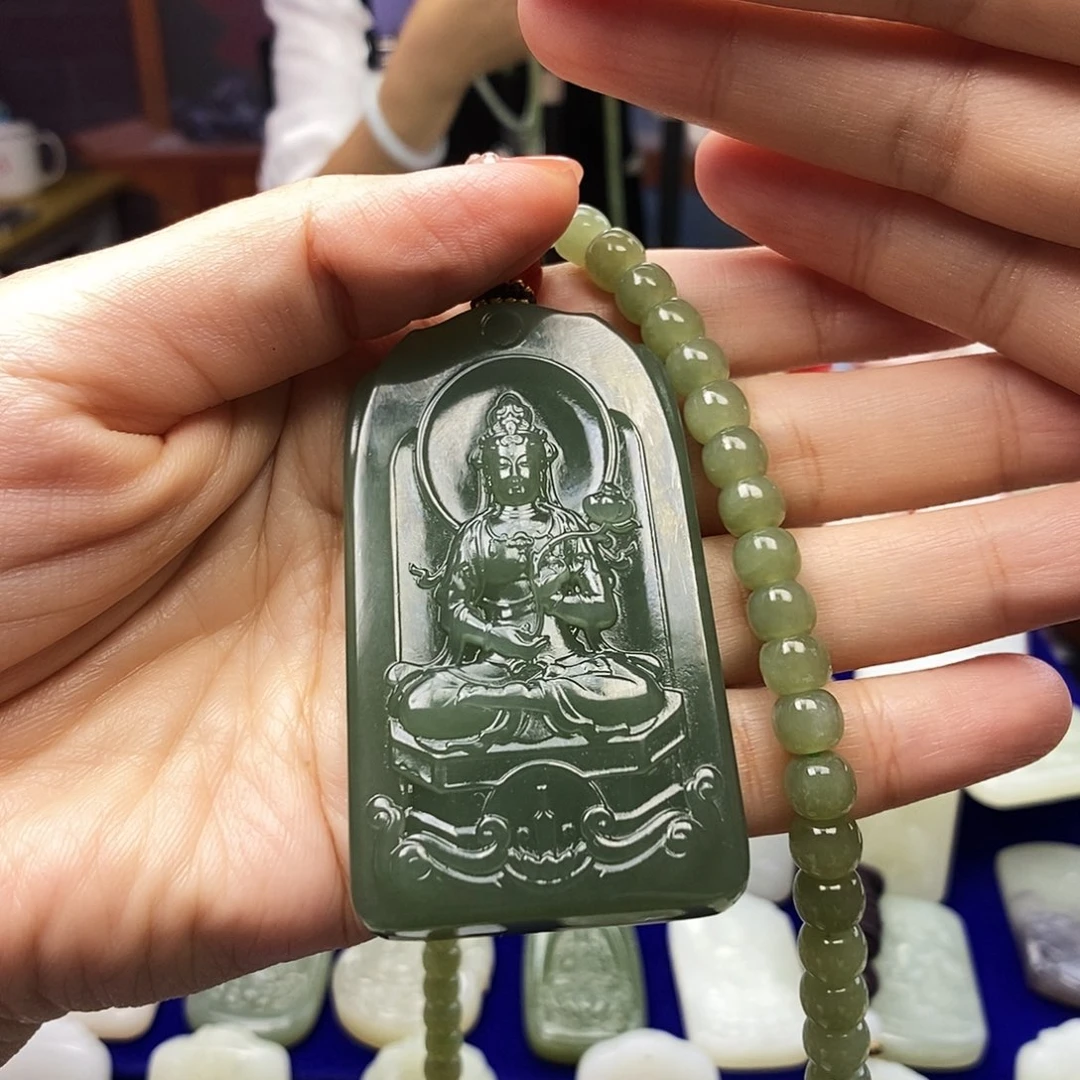 颈饰未镶嵌和田玉꧁****꧂