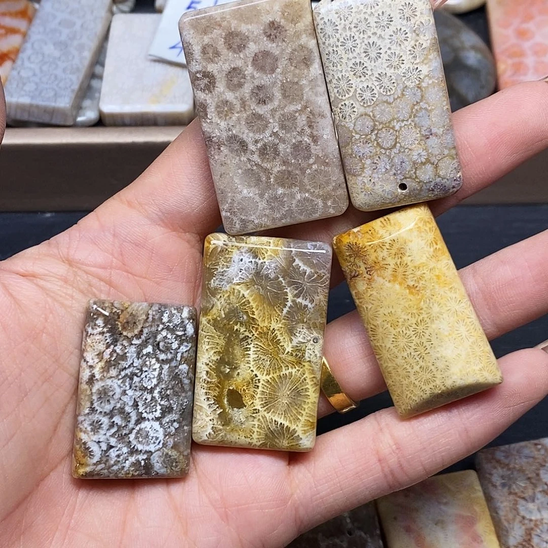 捕***鱼硅化玉合金颈饰吊坠