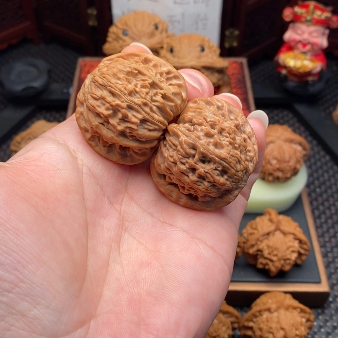 把件文玩核桃全品白茬山地磨40.5尺