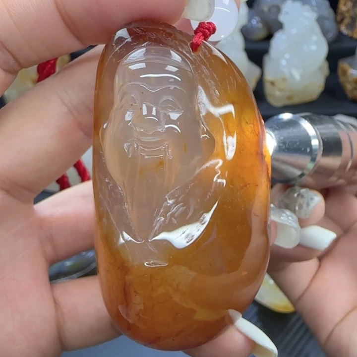 玛瑙/玉髓合金手把件