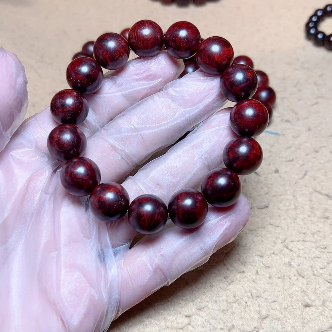 小叶紫檀手串/手链1.5满瘤疤金星