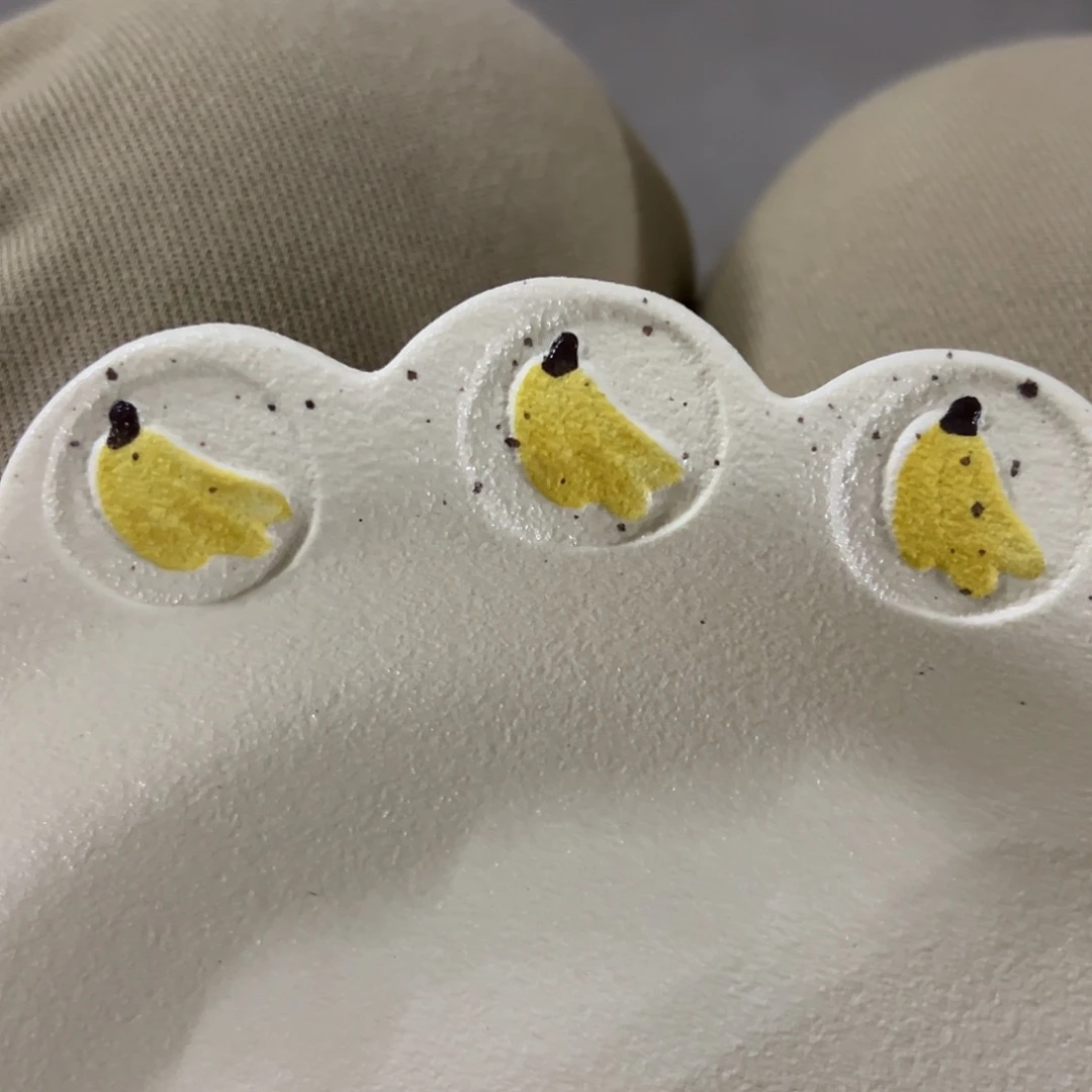 搪瓷微瑕香蕉十寸盘一个