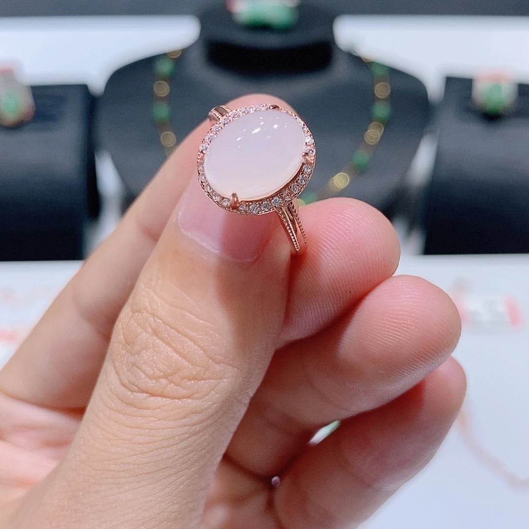 独山玉银S925镶嵌挂件