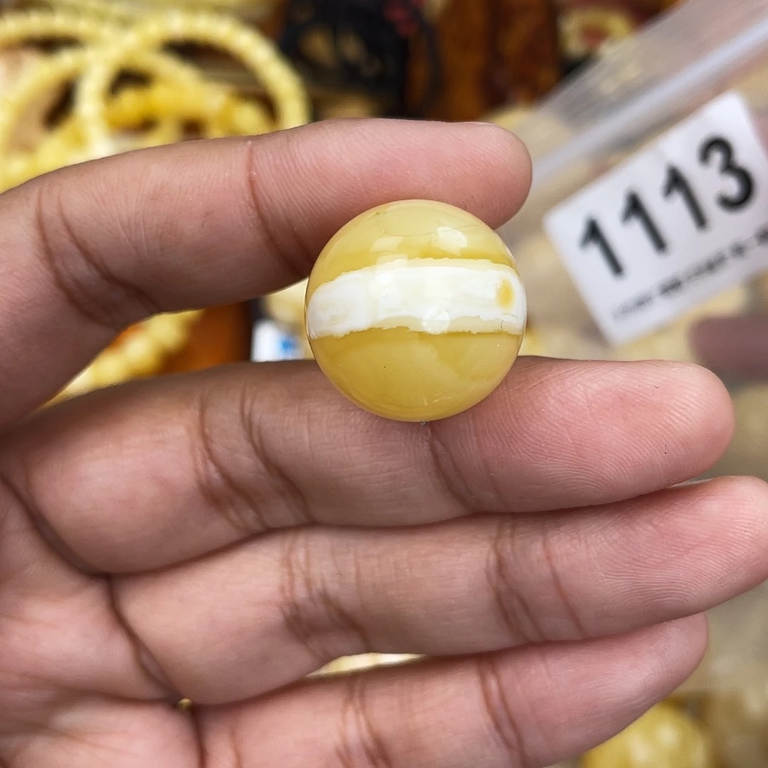 蜜蜡未镶嵌珠宝奇石粉20.5