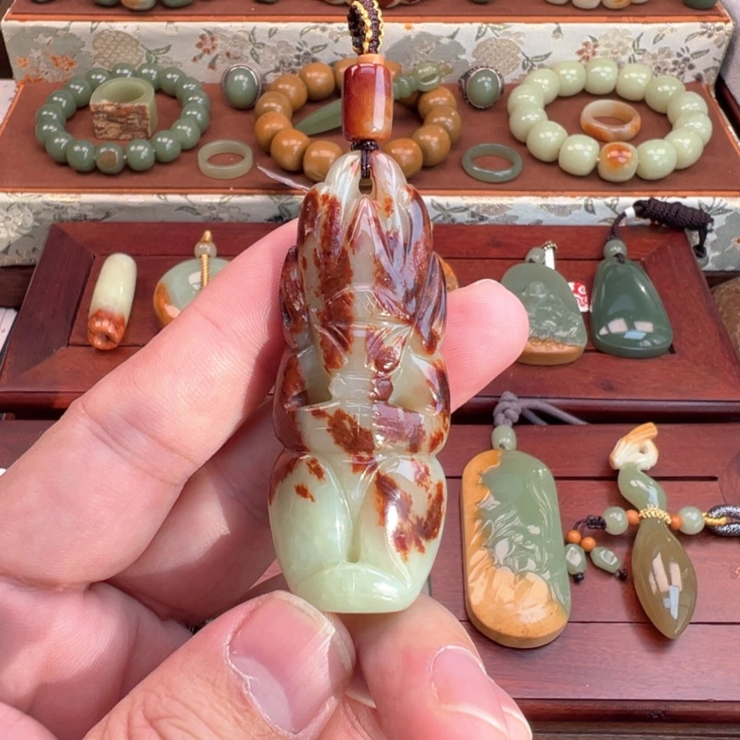 长***生岫岩河磨玉（透闪石质玉）未镶嵌颈饰