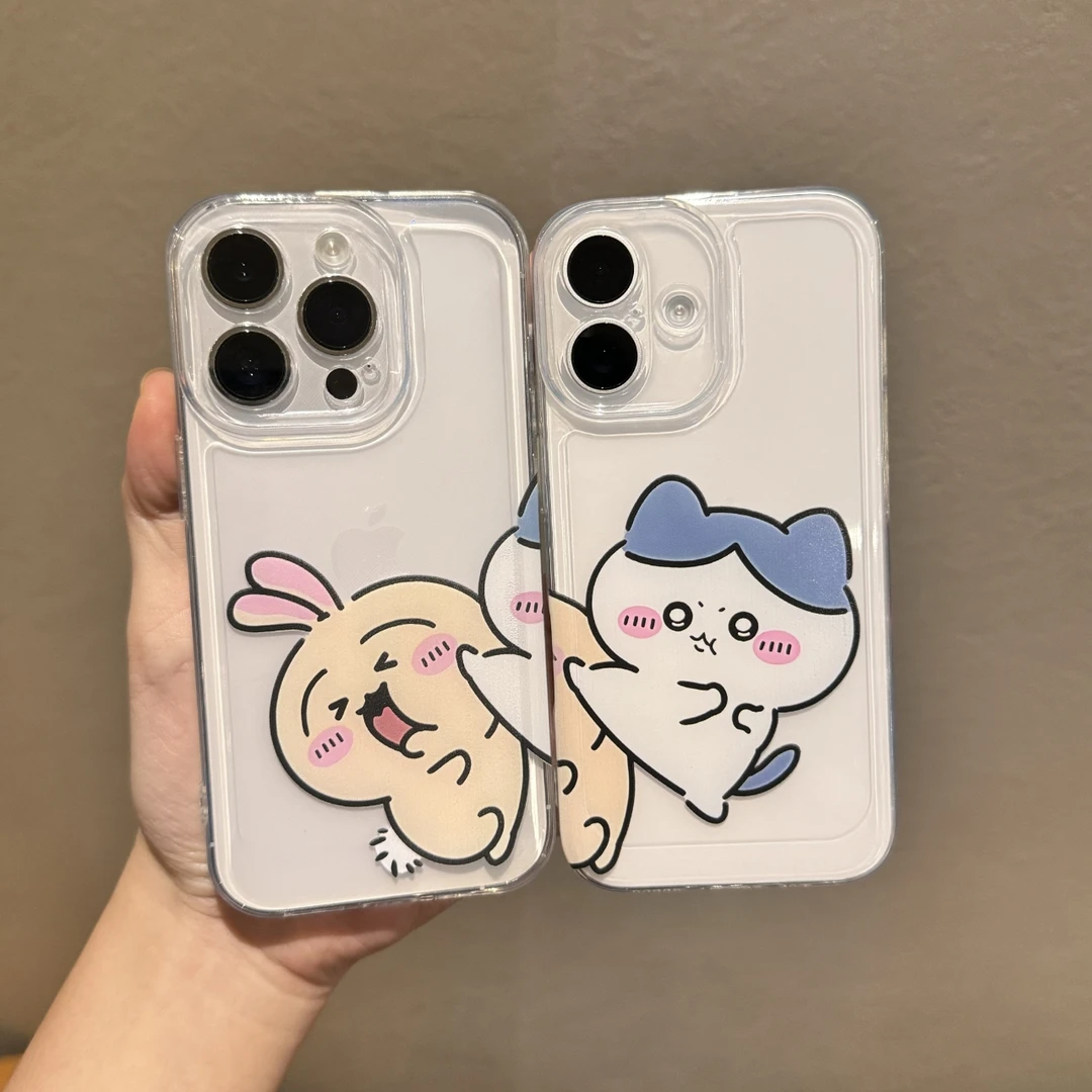 挨打乌萨奇情侣适用苹果15promax手机壳iphone14全包13透明12卡通