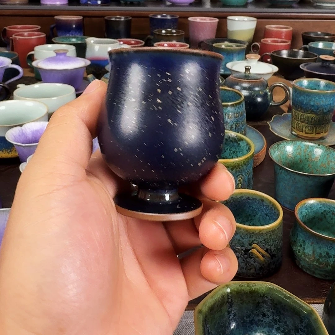 星空釉高足杯任晓飞老师