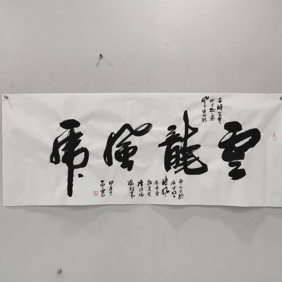 赵世界书法作品--《云龙风虎》