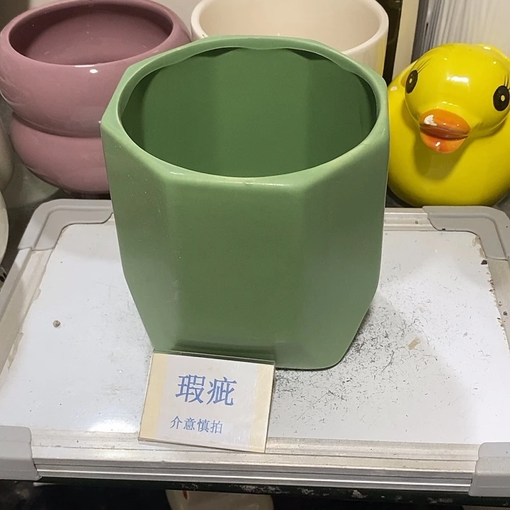 紫砂花盆多肉植物盆瑕疵有孔