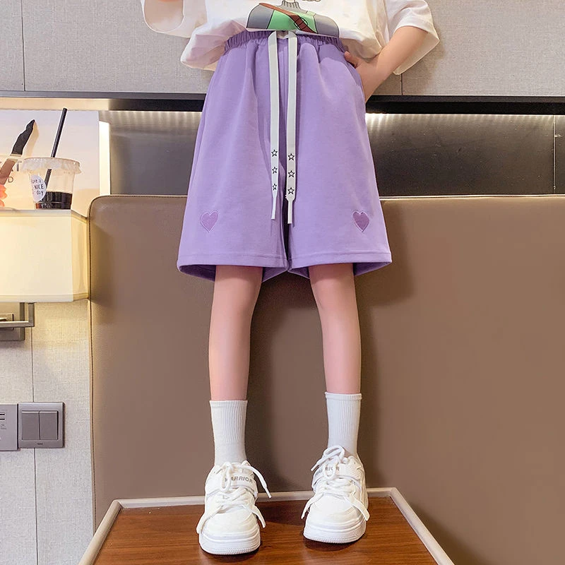 水母衣戴维贝拉女童夏季新款儿童套装中大童宽松舒适洋气时髦短