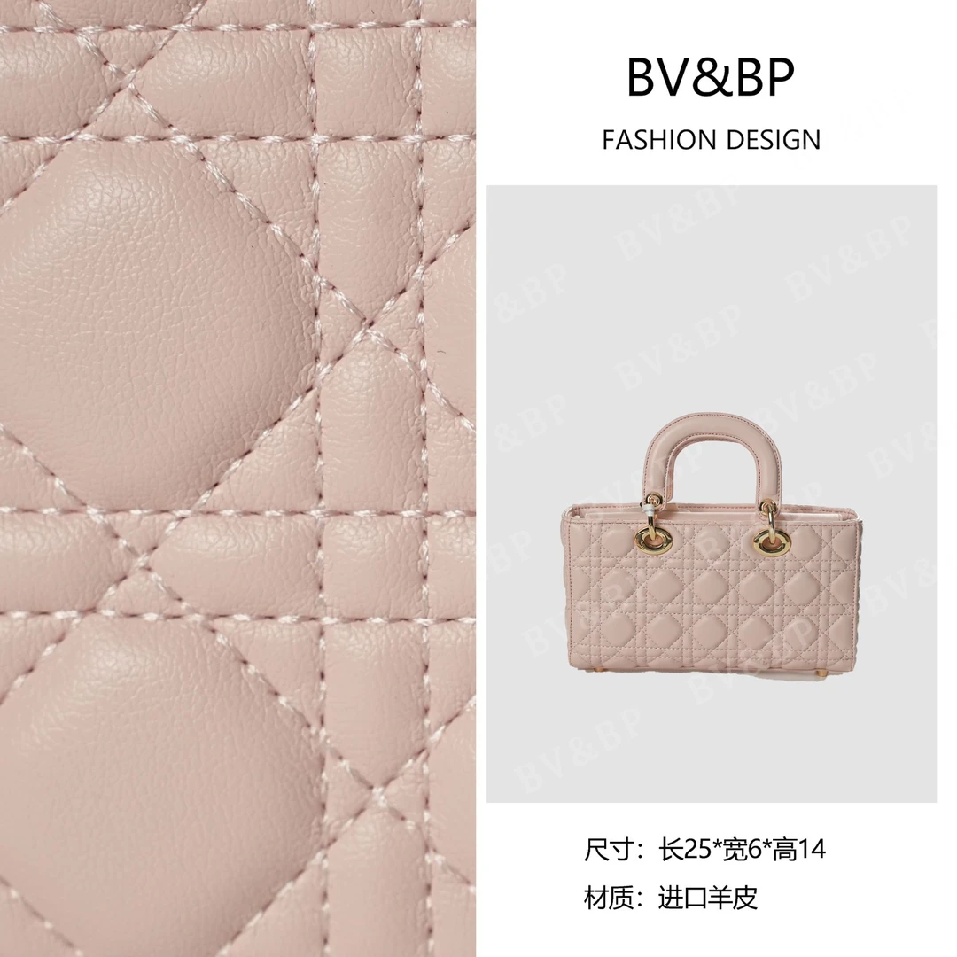BV&BP· 原创设计 真皮高定时尚女士单肩斜挎包BNT-250樱花粉