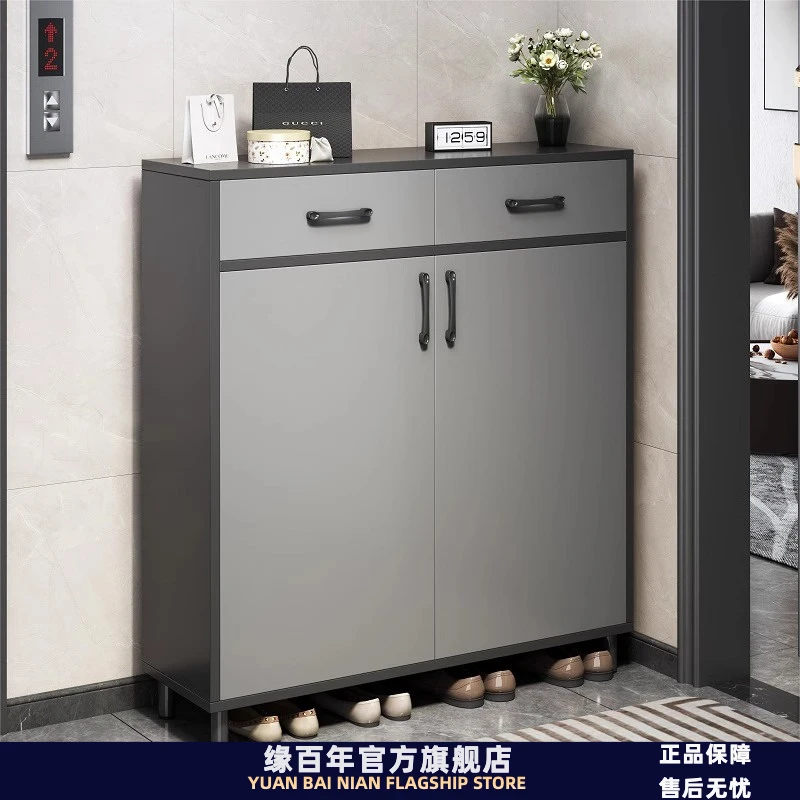 鞋柜家用门口室内简易玄关柜入户靠墙储物柜一体收纳阳台楼道鞋架