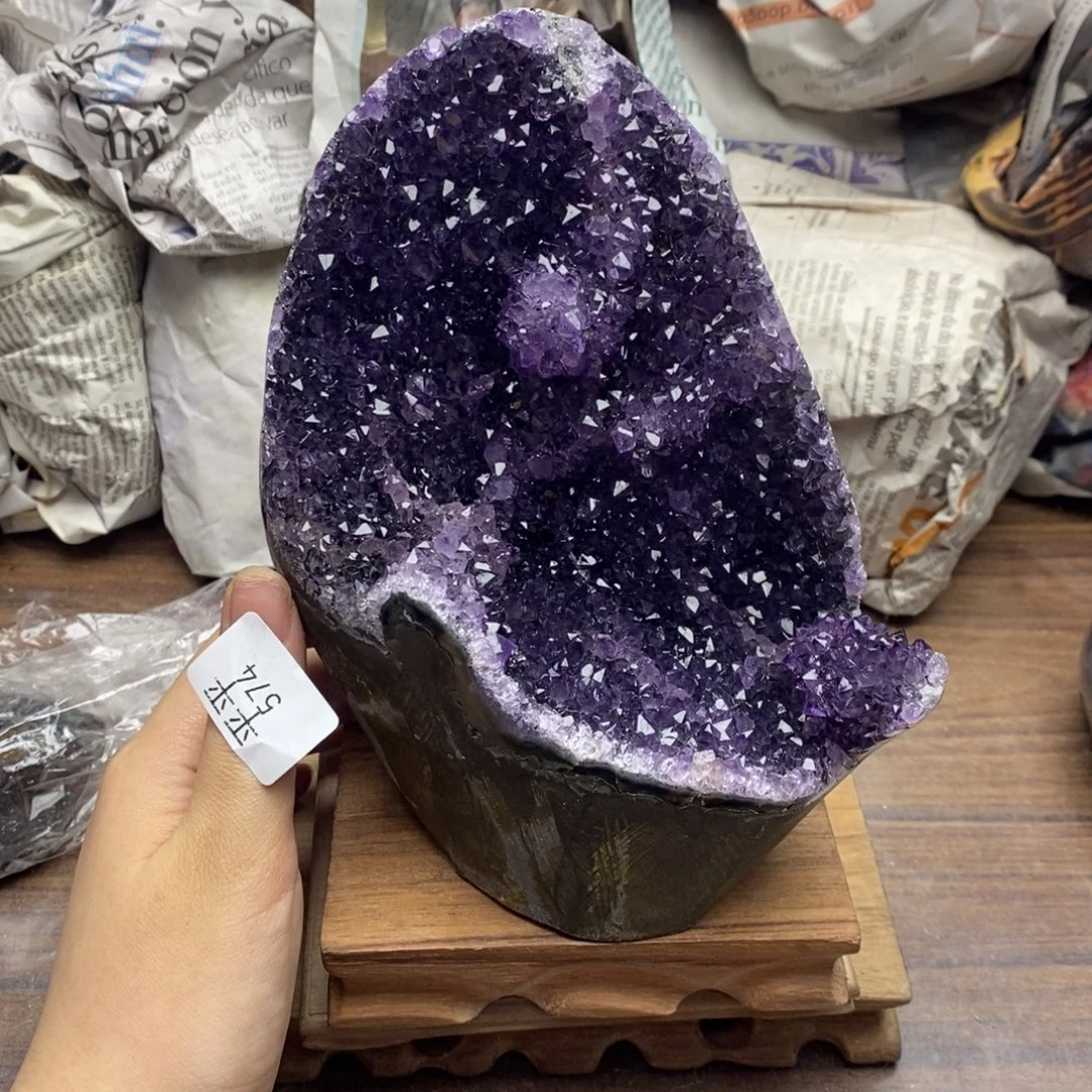紫晶珠宝半成品未镶嵌
