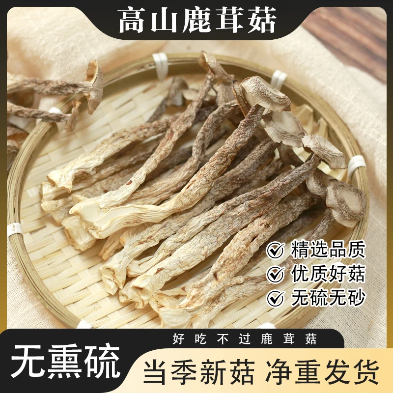 【高山鹿茸菇】到手50g*4袋农家特产干货头茬新菇炒菜煲汤鲜香脆嫩