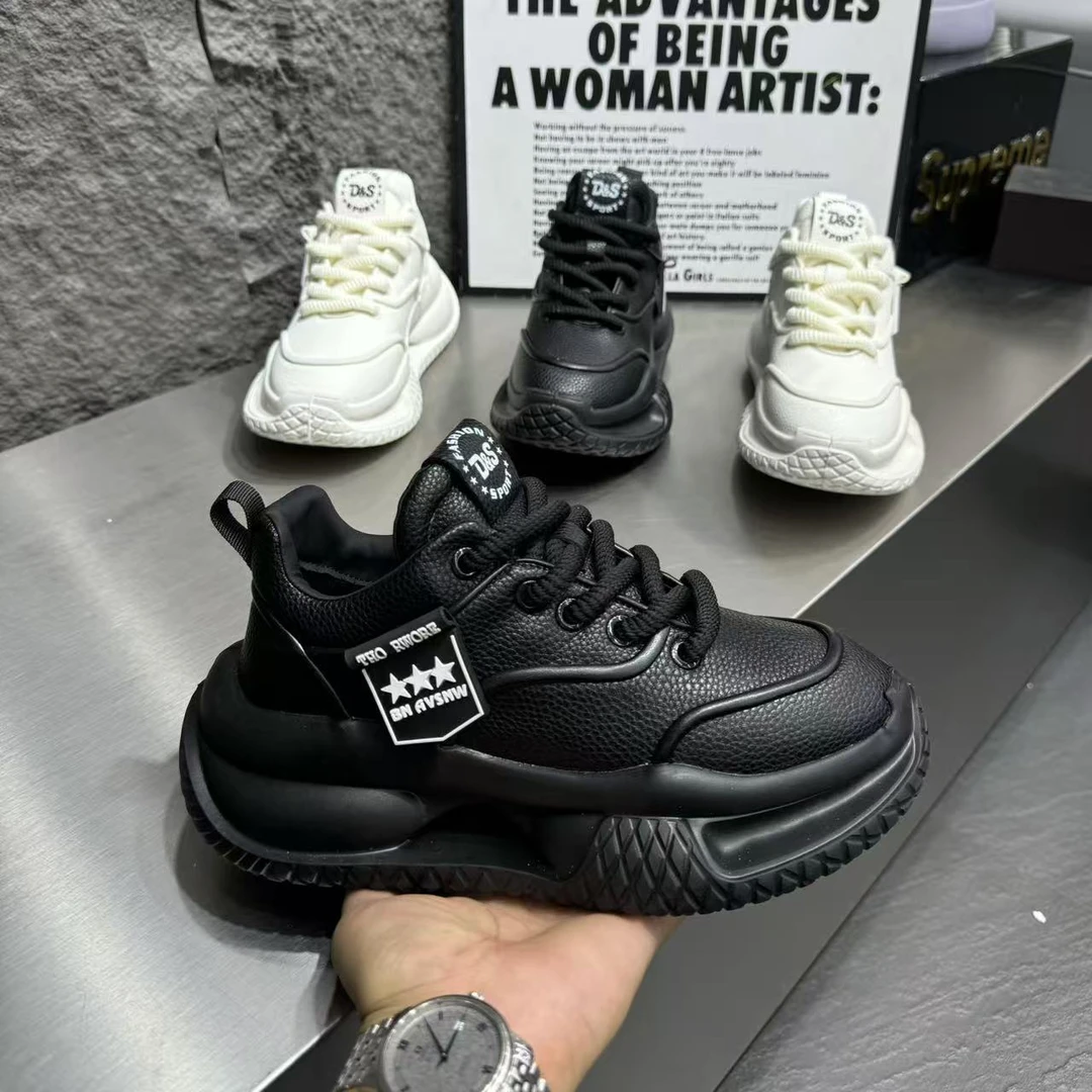 C88-99男士单棉同款冬季鞋子加绒潮流时尚休闲鞋老爹鞋