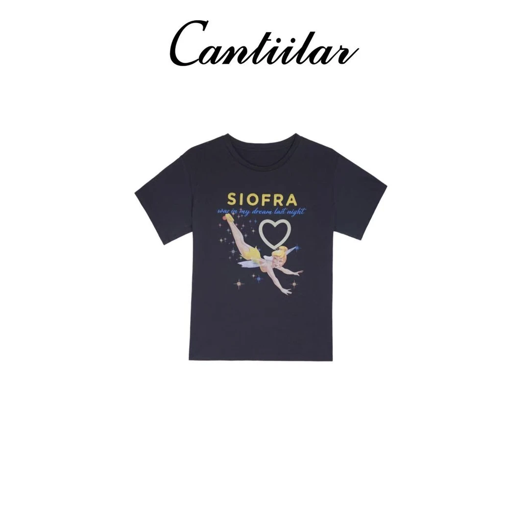 CANTIILAR “天使T”高品质软糯感图案印花T恤   TS75