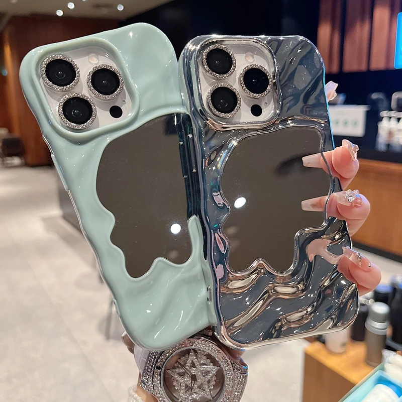 适用苹果系列iPhone16新款手机壳15promax小众奶绿色半包透气大孔