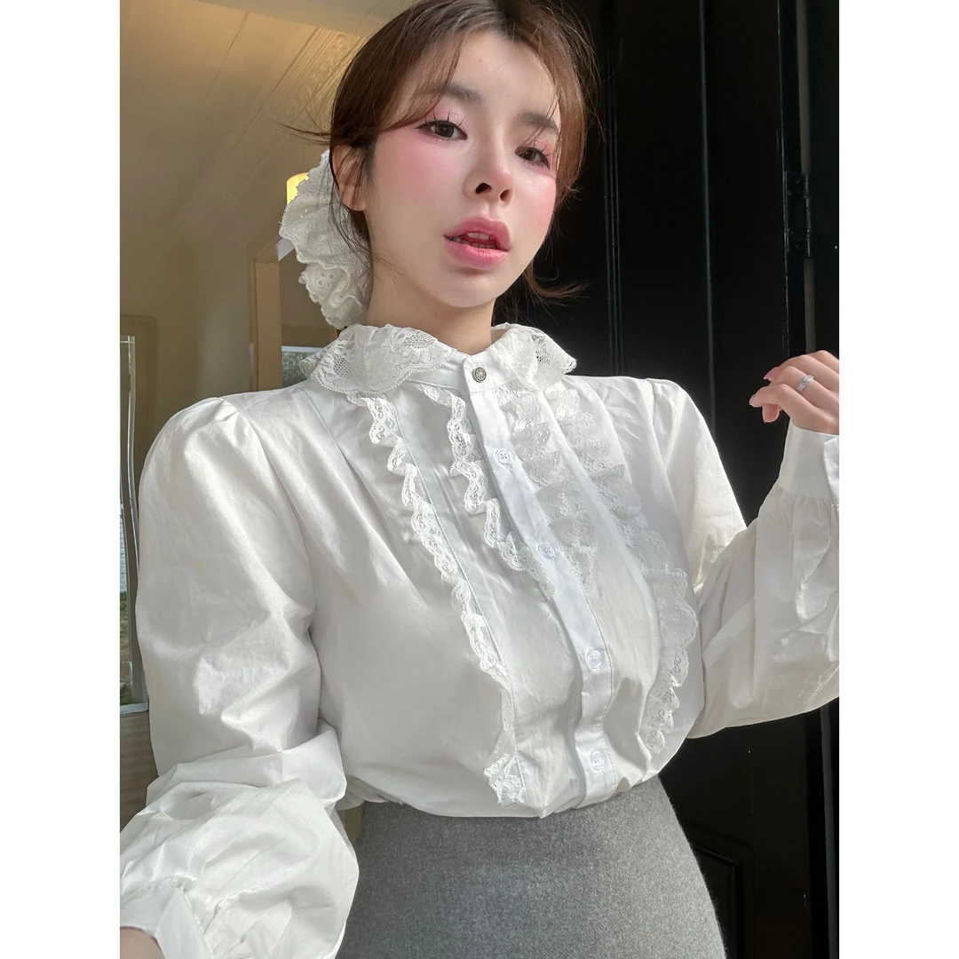 【HuiHui】名媛气质新款百搭韩风衬衫（A1570）