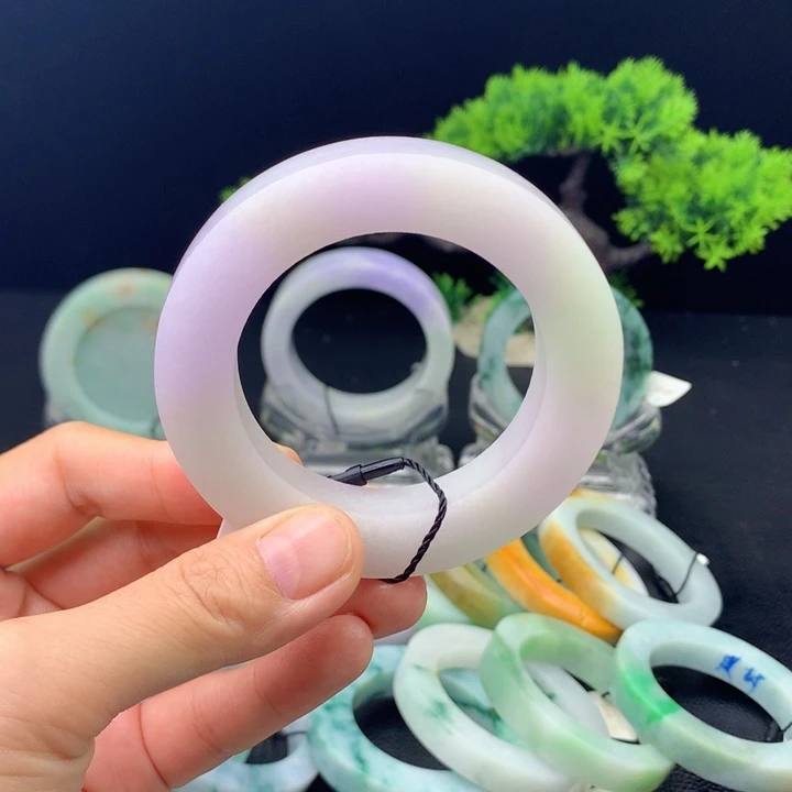 燕***回定制翡翠翡翠手镯未镶嵌