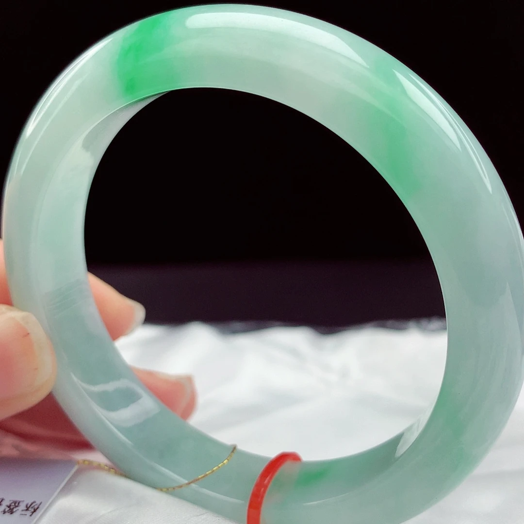 翡翠未镶嵌手镯57圈832