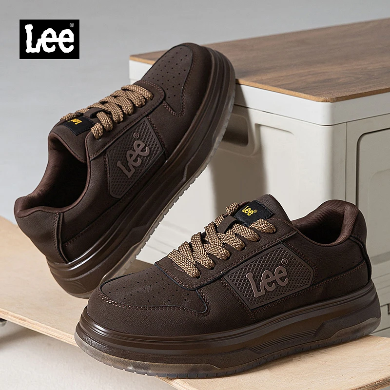 Lee琥珀流光秋冬新款男鞋时尚百搭潮流软底增高男士男鞋秋冬款
