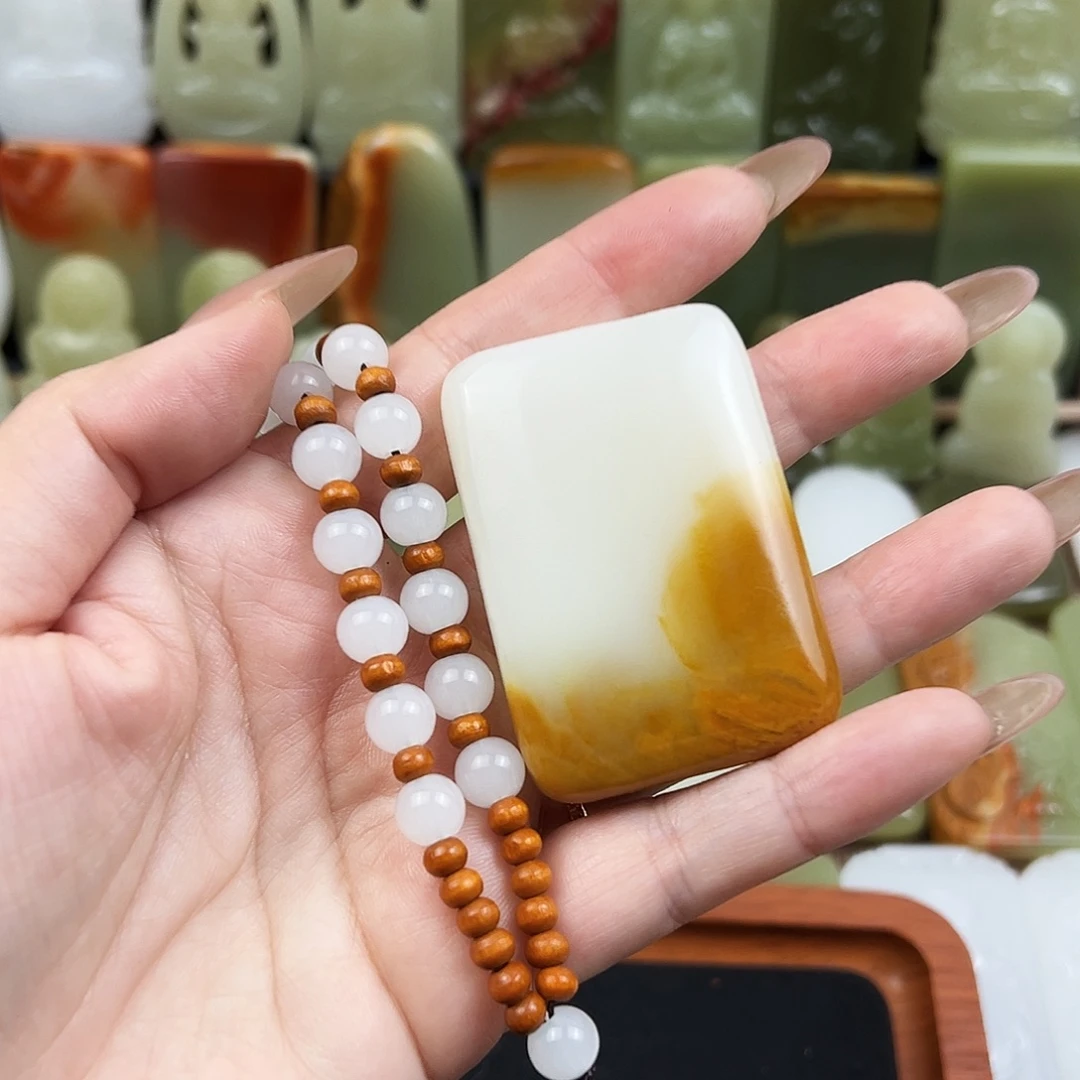 花皮特色平安牌吊坠