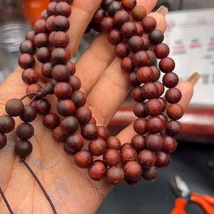 藤类降真香缅甸东枝料红油超一档0.8尺寸108颗118