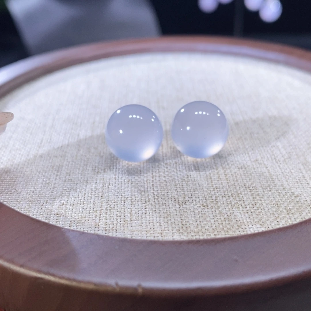 翡翠未镶嵌颈饰翡翠高冰茅台白圆珠12+mm多样性发一