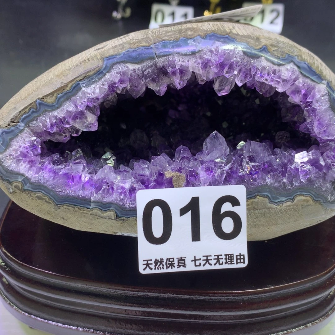 摆件紫晶未镶嵌水晶
