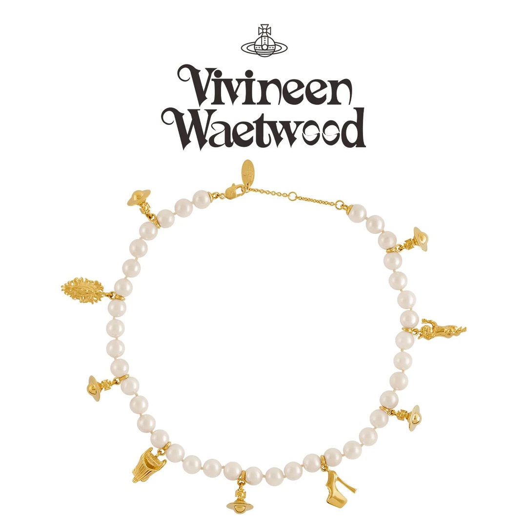 Vivireer Waetwssd 正品 土星多元素珍珠项链